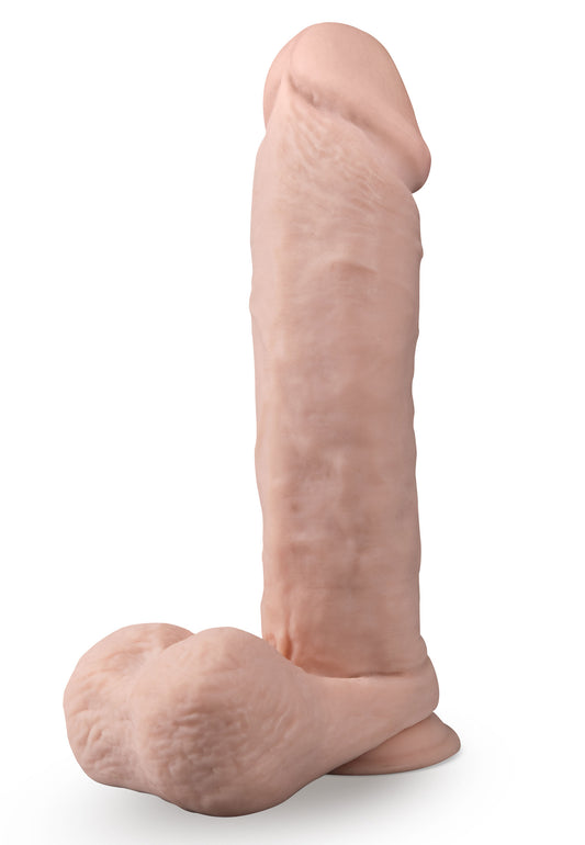 "Dr. Skin Silicone - Dr. Beckham - 7 Inch Thumping Dildo With Remote Control - Vanilla BL-66463"