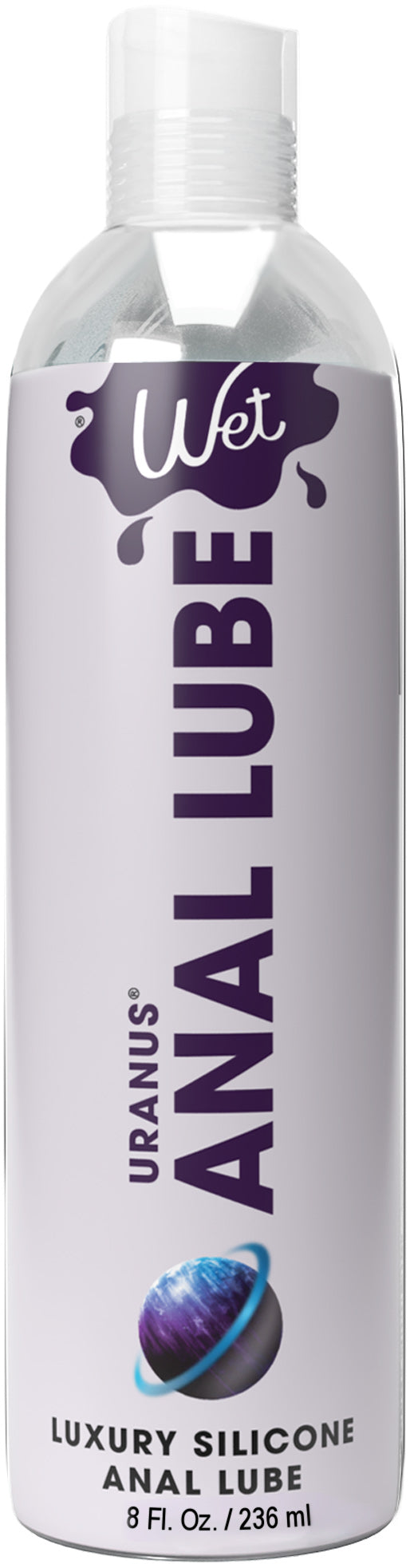 "Wet Uranus Anal Lube - Premium Silicone Based Lubricant 8 Oz WT35008"