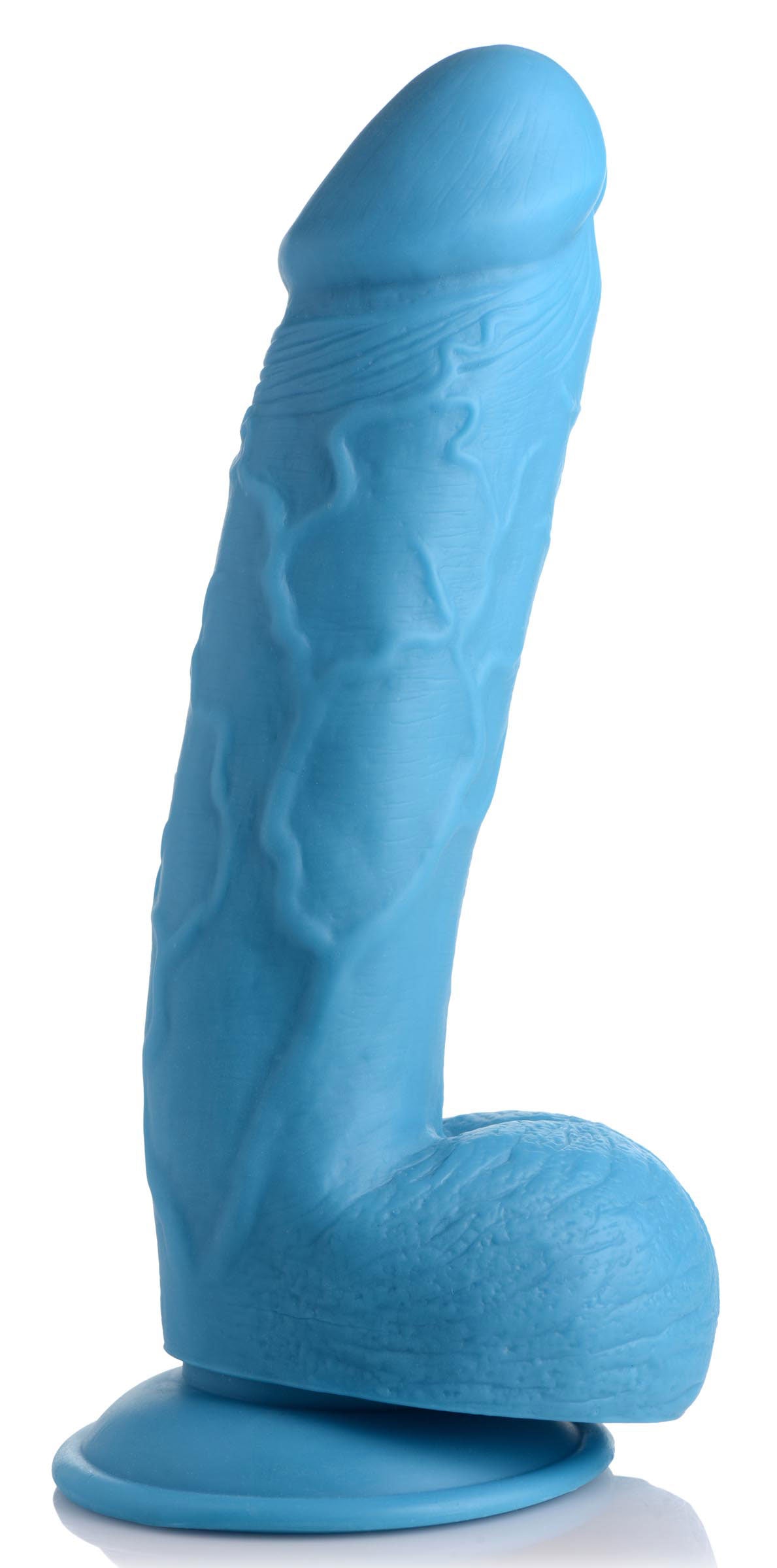 "Pop Pecker 8.25 Inch Dildo With Balls - Blue POPP-AG768-BLU"