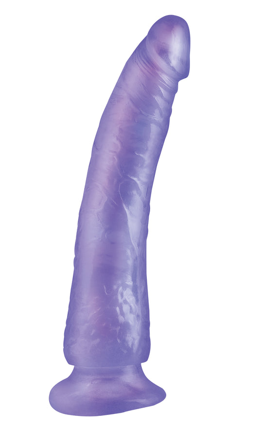 "Basix Rubber Works - Slim 7 Inch With Suction Cup - Purple PD4223-12"