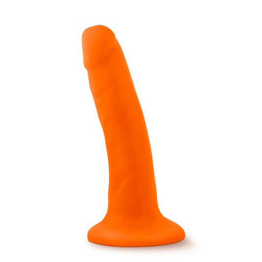 "Neo - 5.5 Inch Dual Density Cock - Neon Orange BL-59519"