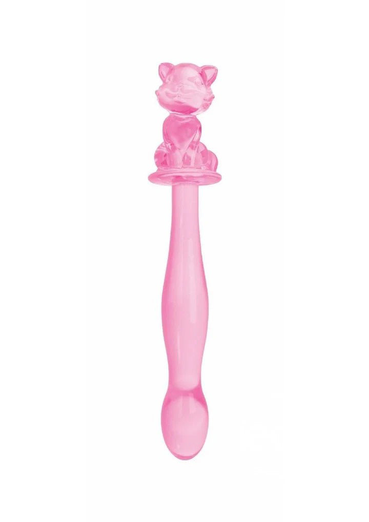 "Glass Menagerie - Kitty Dildo - Pink IC1100"