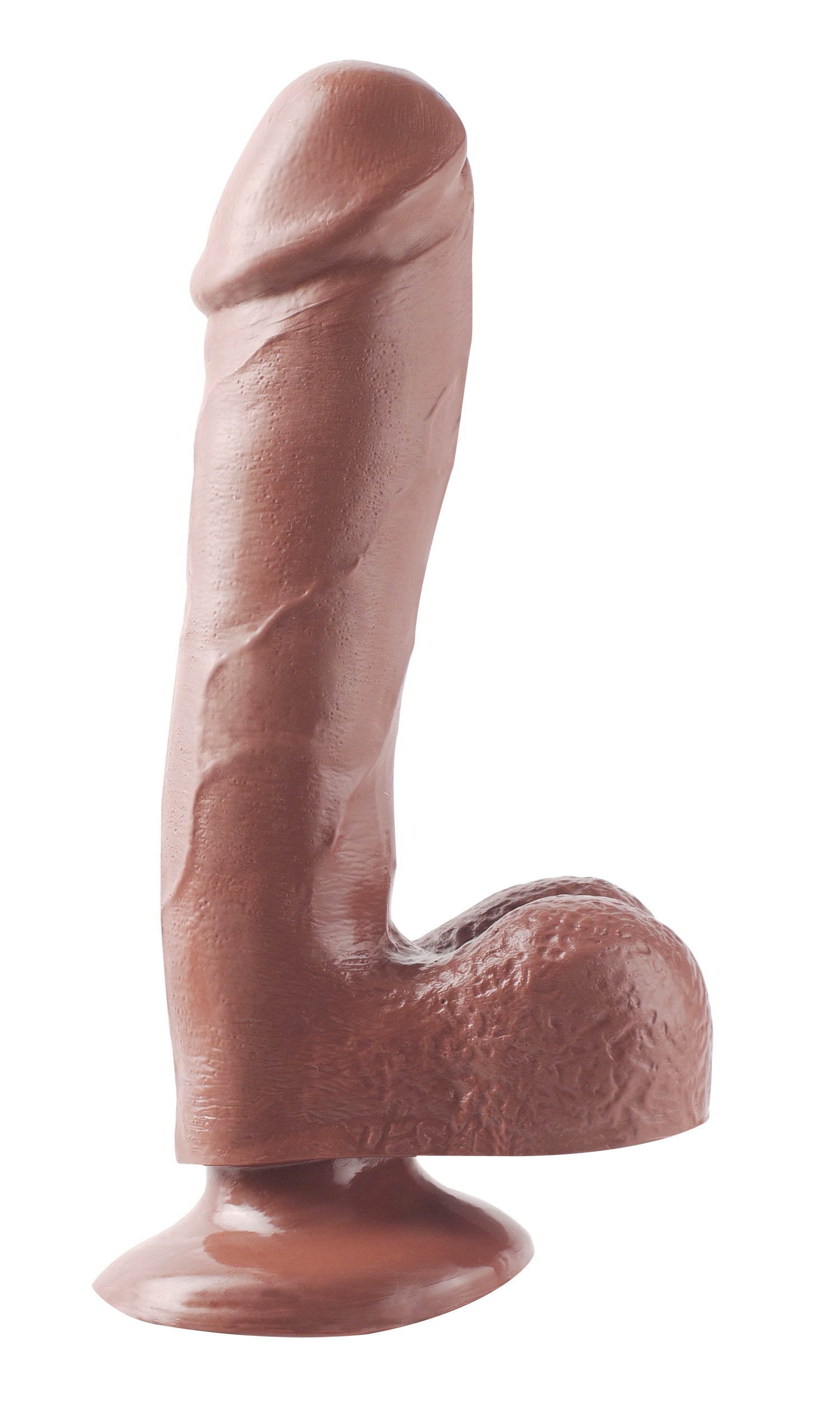 "Basix Rubber Works - 7.5 Inch Dong With Suction Cup - Brown PD4221-29"