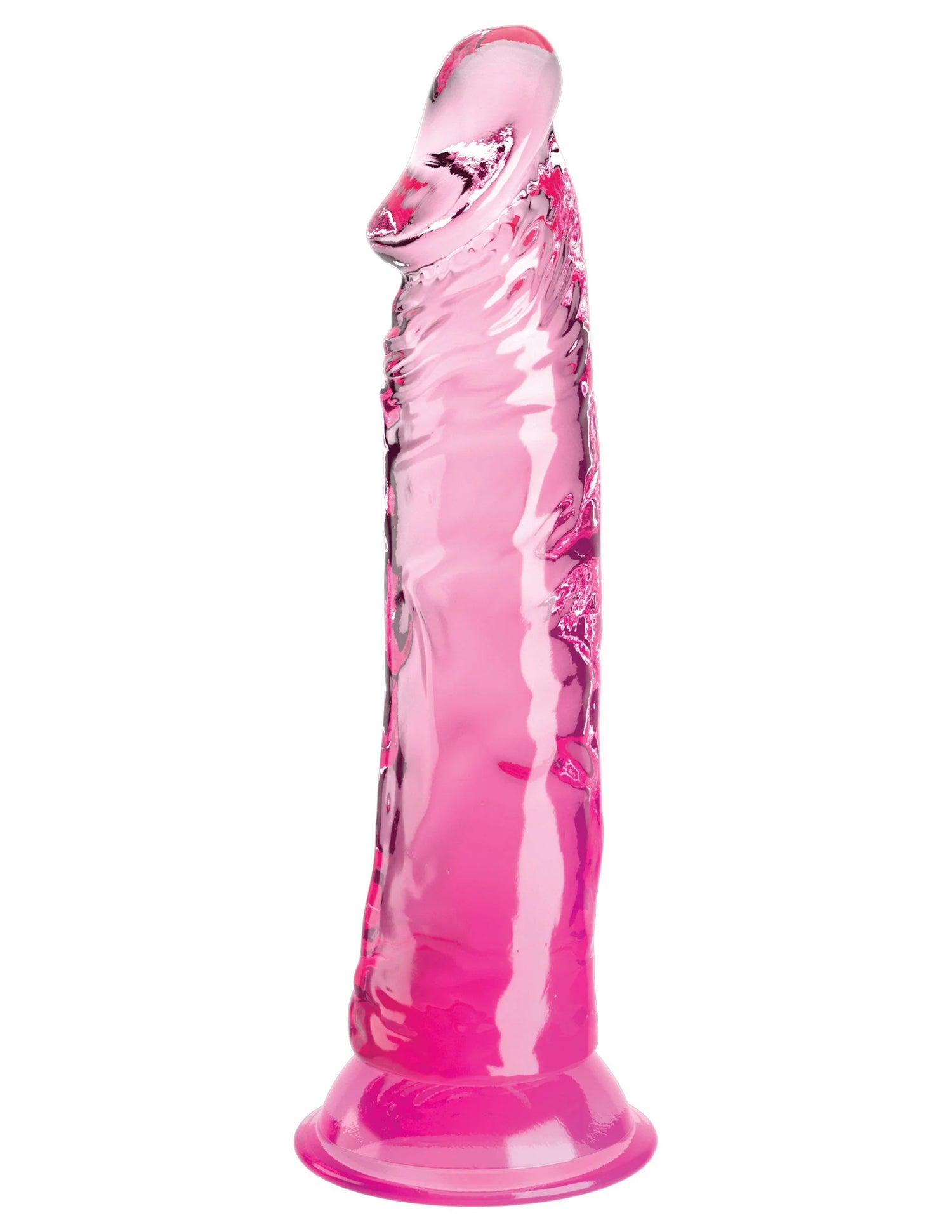 "King Cock Clear 8 Inch - Pink PD5757-11"