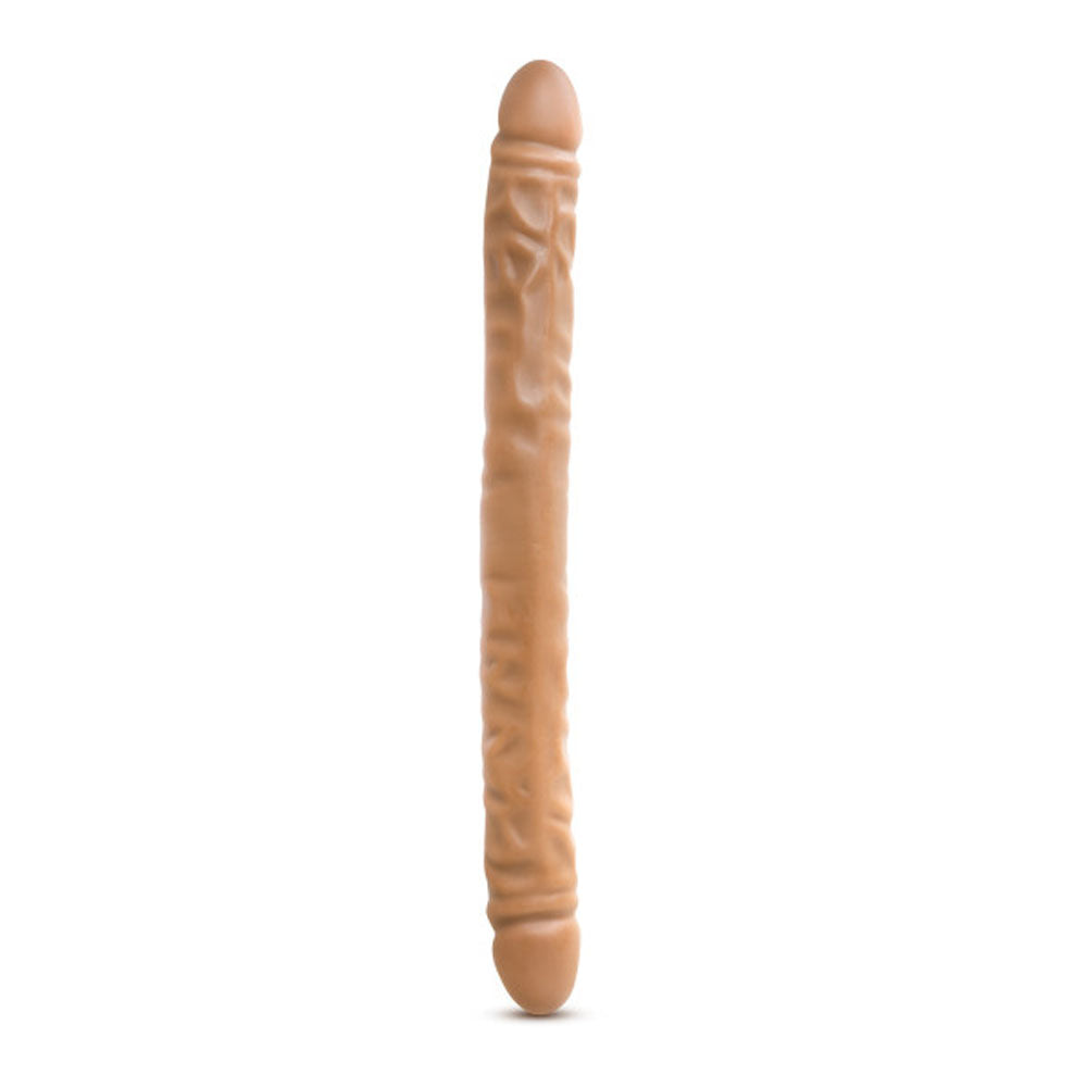 "Dr. Skin - 18 Inch Double Dildo - Mocha BL-36797"