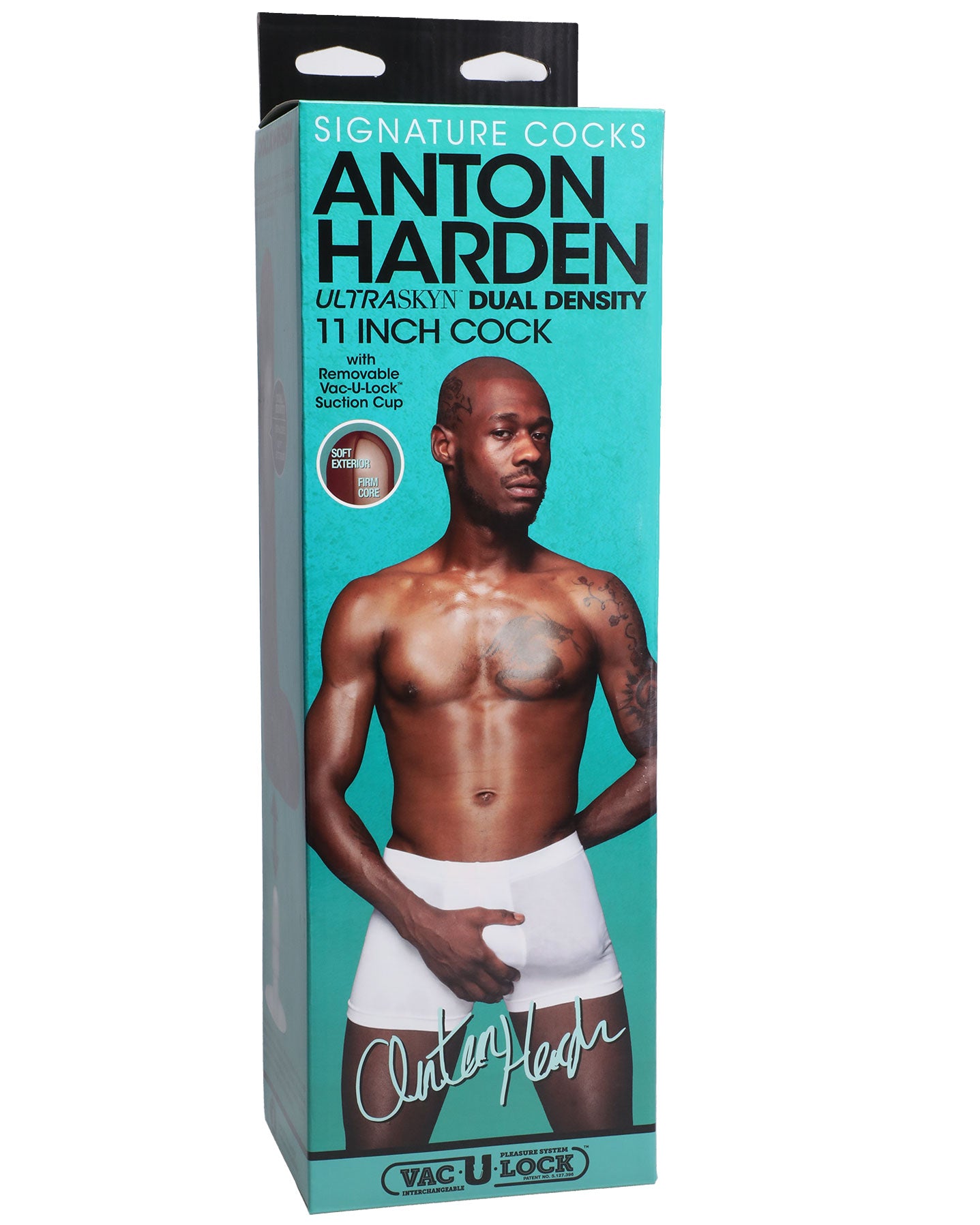 "Signature Cocks - Anton Harden - 11 Inch Ultraskyn Cock With Removable Vac-U-Lock Suction Cup DJ8160-22-BX"