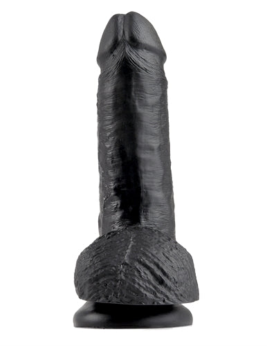 "King Cock 7-Inch Cock With Balls - Black PD5506-23"