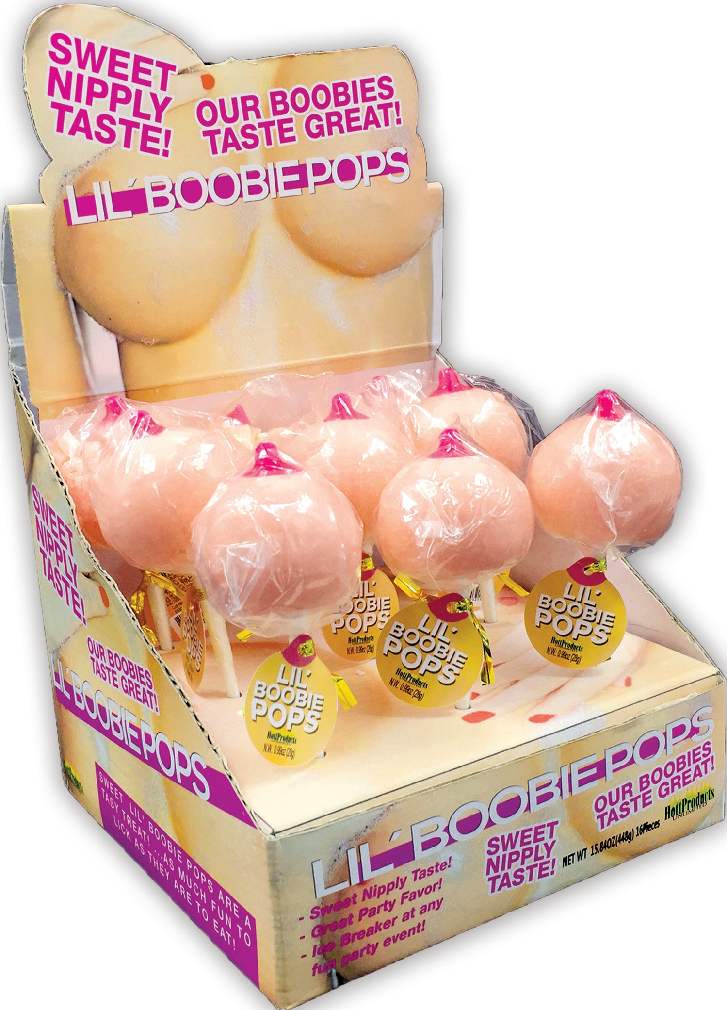 "Lil Boobie Pops - 9 Piece P.O.P. Display HTP3216-D"