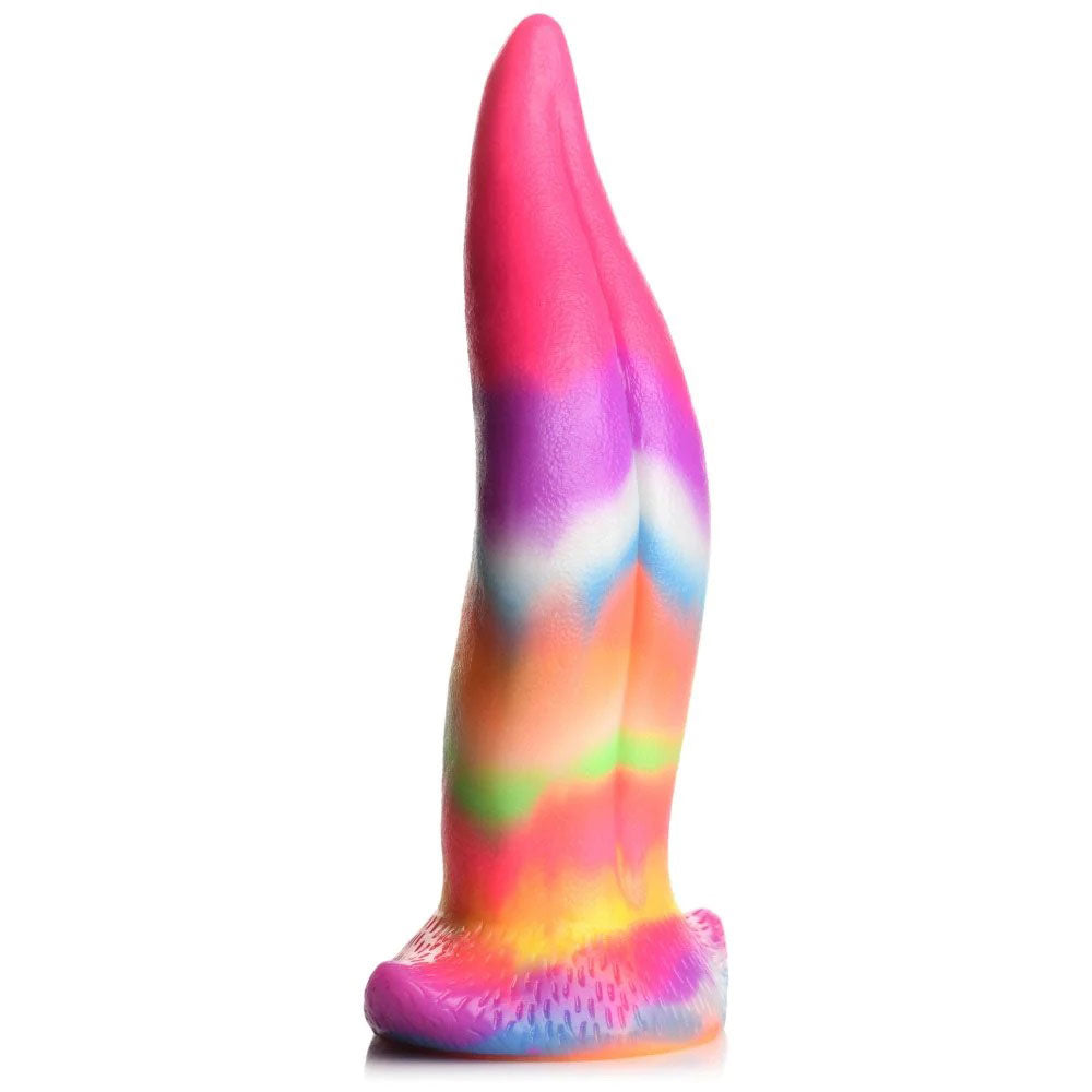 "Unicorn Kiss - Unicorn Tongue - Glow-in-the-Dark - Silicone Dildo CC-AH100"