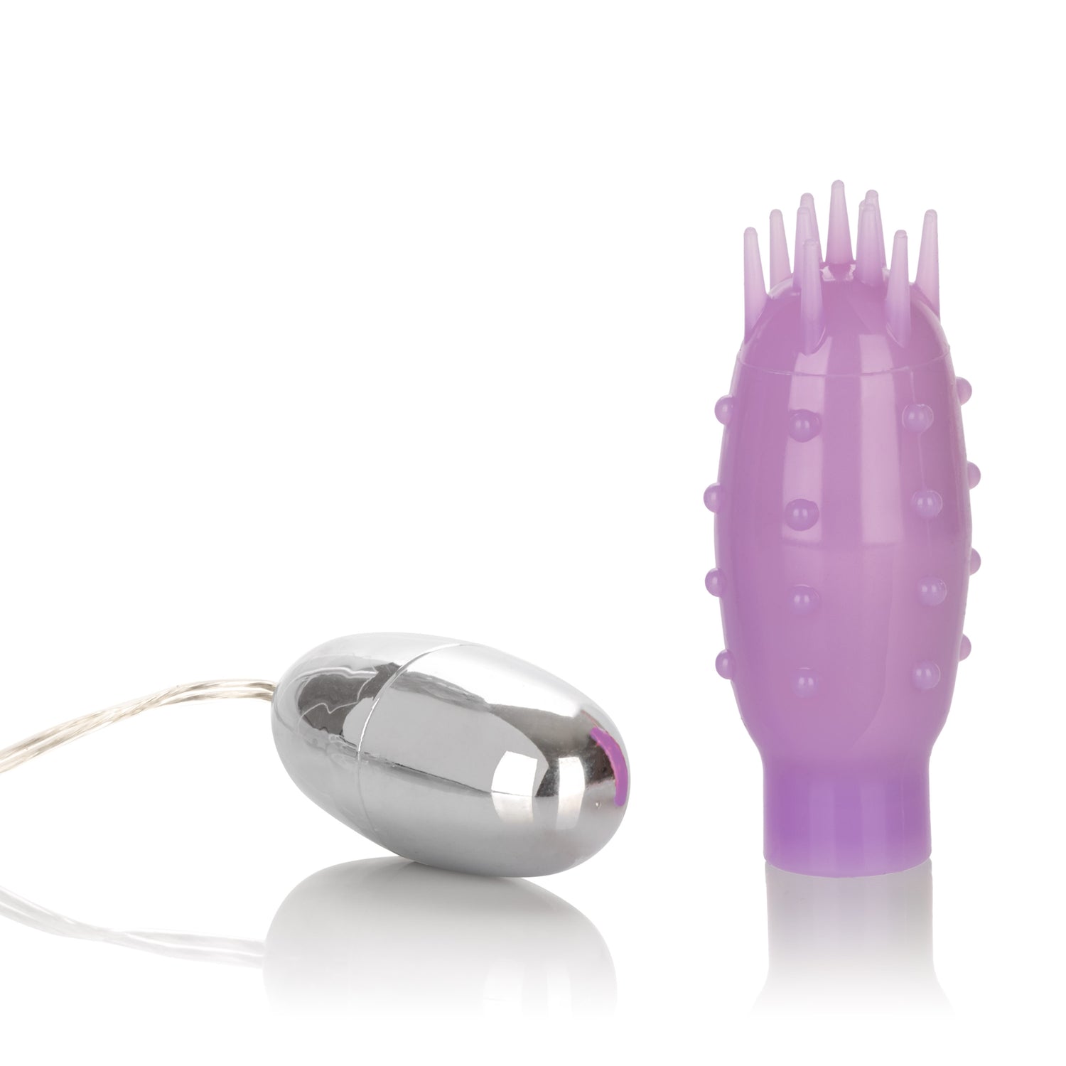 "Silicone Slims Vibrating Nubby Bullet - Purple SE1132142"