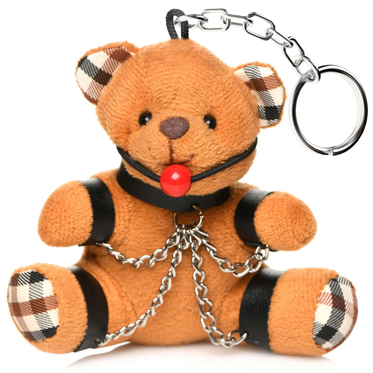 "Gagged Teddy Bear Keychain MS-AH118"