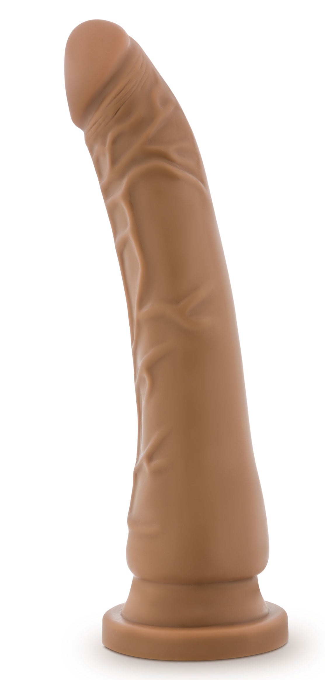 "Dr. Skin Silicone - Dr. Noah - 8 Inch Dong With Suction Cup - Mocha BL-12267"