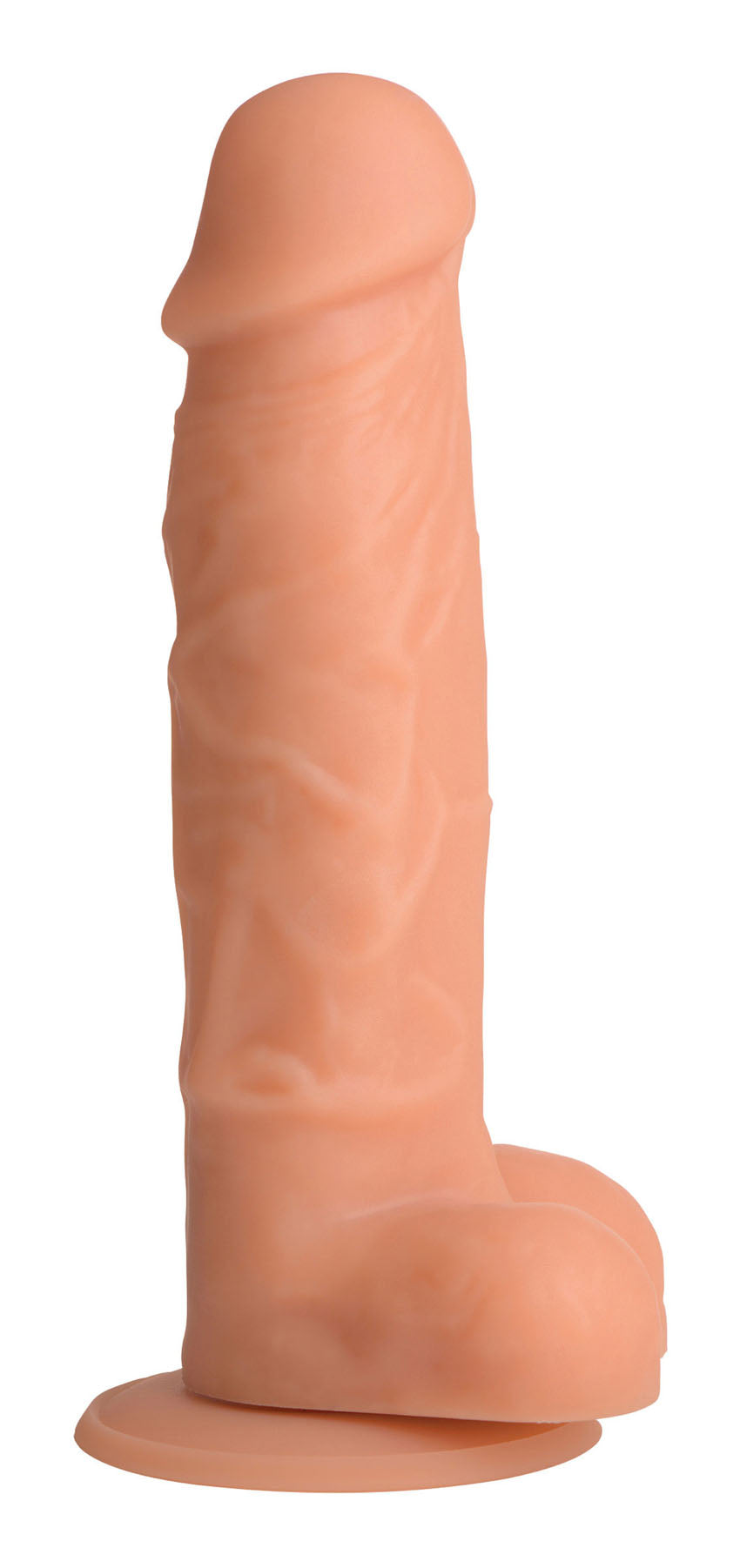 "Power Pecker 7 Inch Silicone Dildo with Balls - Flesh SU-AG371FLSH"