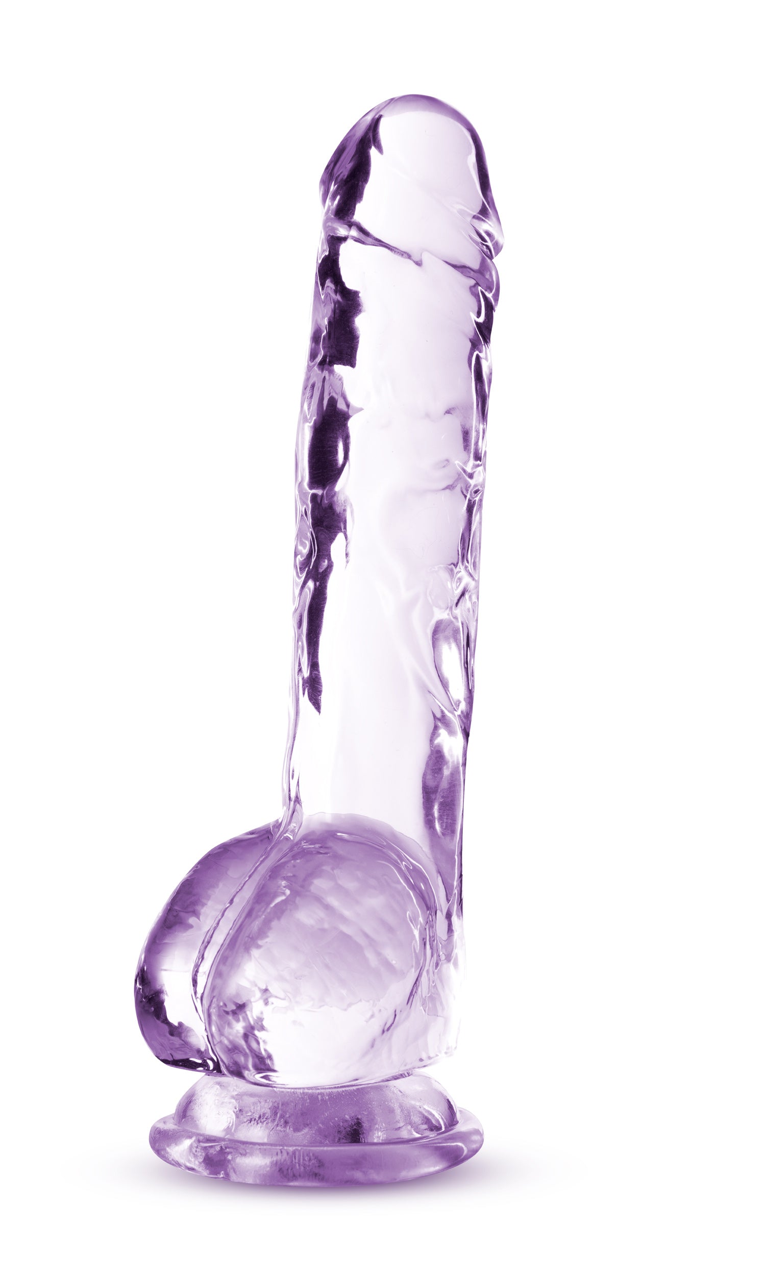 "Naturally Yours - 8 Inch Crystalline Dildo - Amethyst BL-51501"