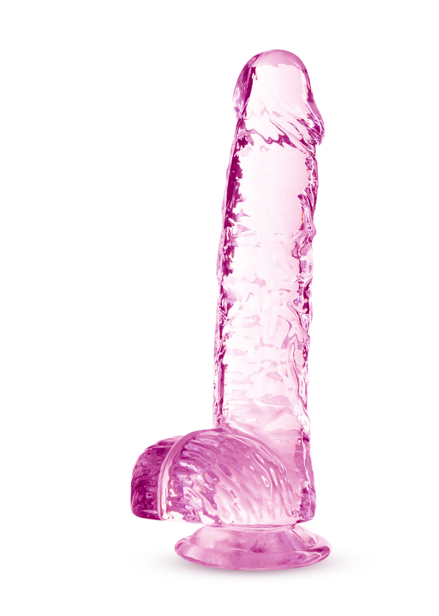 "Naturally Yours - 6 Inch Crystalline Dildo - Rose BL-51700"