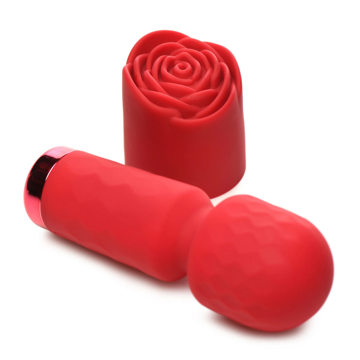 "Pleasure Rose-Petite Mini Silicone Rose Wand - Red INM-AH339"