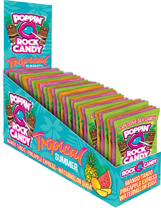 "Popping Rock Tropical Summer 36 Pk Display - Mango Tango - Pineapple Express - Watermelon Sugar RC-PRTS-136"