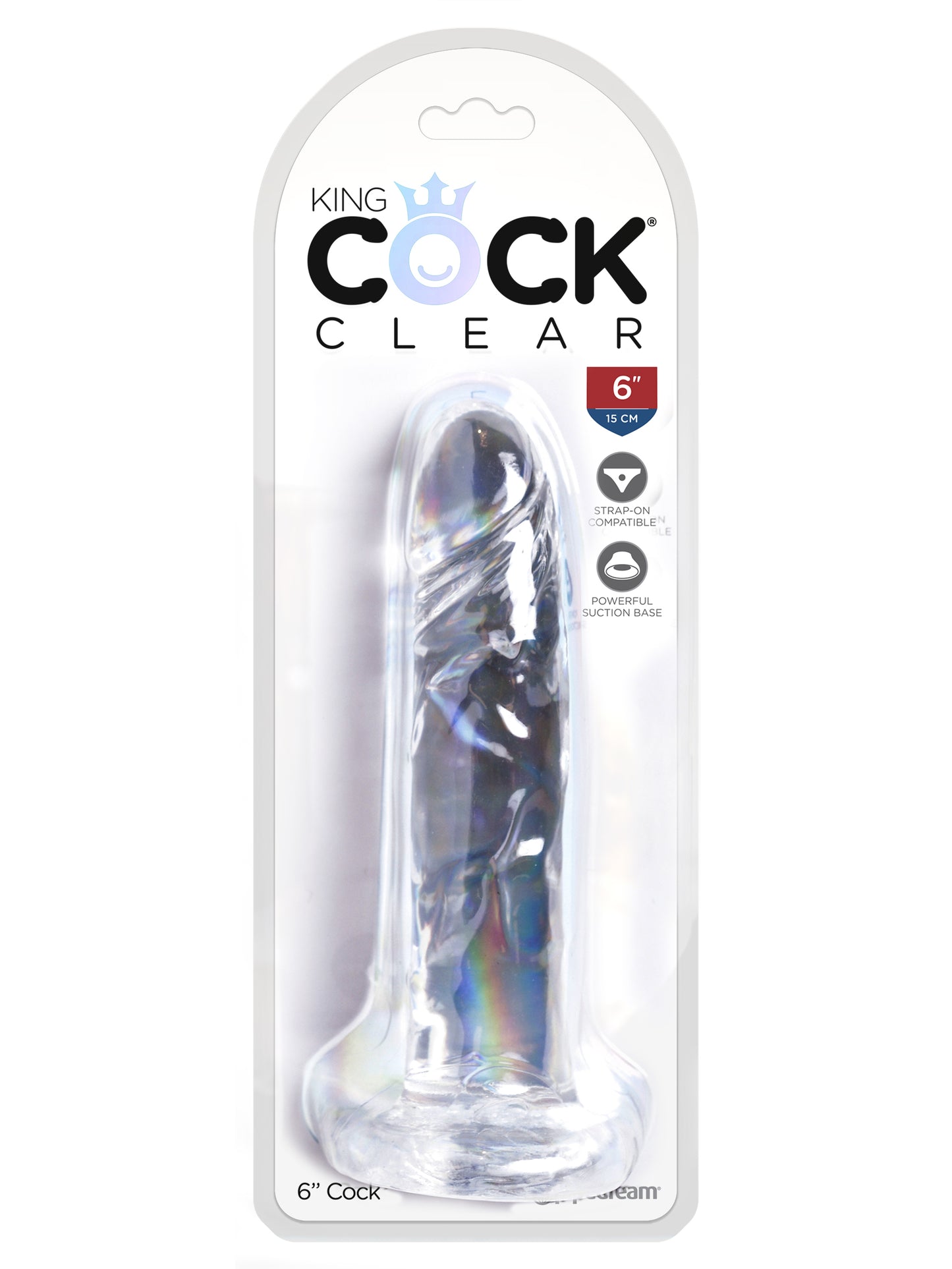 "King Cock Clear 6 Inch Cock PD5753-20"