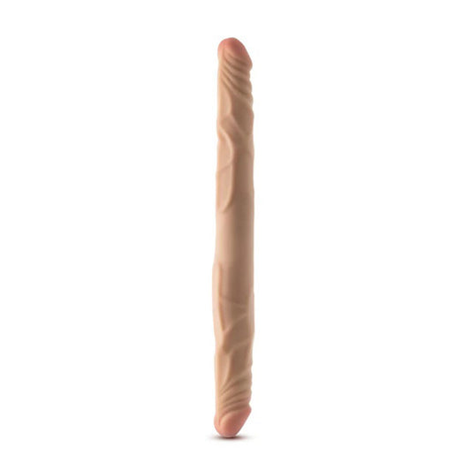 "Dr. Skin Plus - 14 Posable Double Dong - Beige BL-39753"