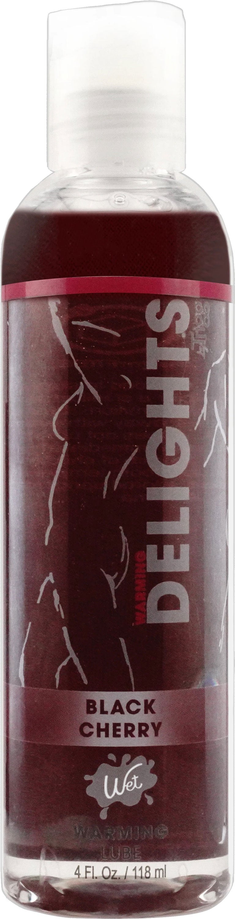 Warming Delights - Black Cherry - Flavored Lube 4  Oz WT20425