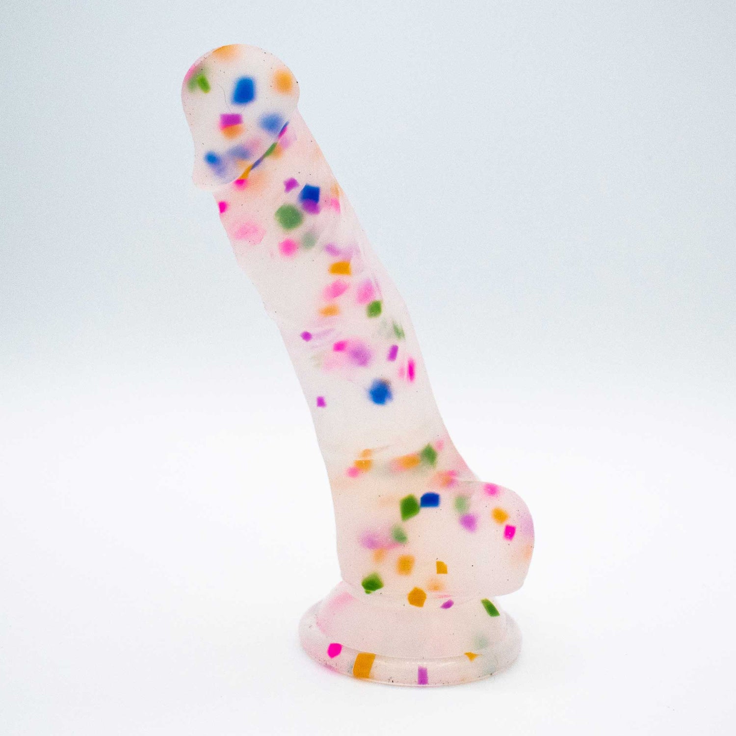 "Cock-a-Palooza Confetti Silicone Suction Dildo LAK-9095"