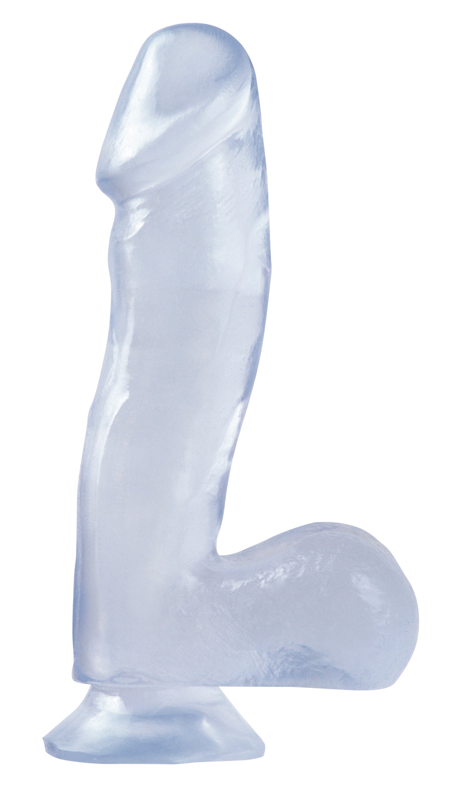 "Basix Rubber Works - 6.5 Inch Dong With Suction Cup - Clear PD4220-20"