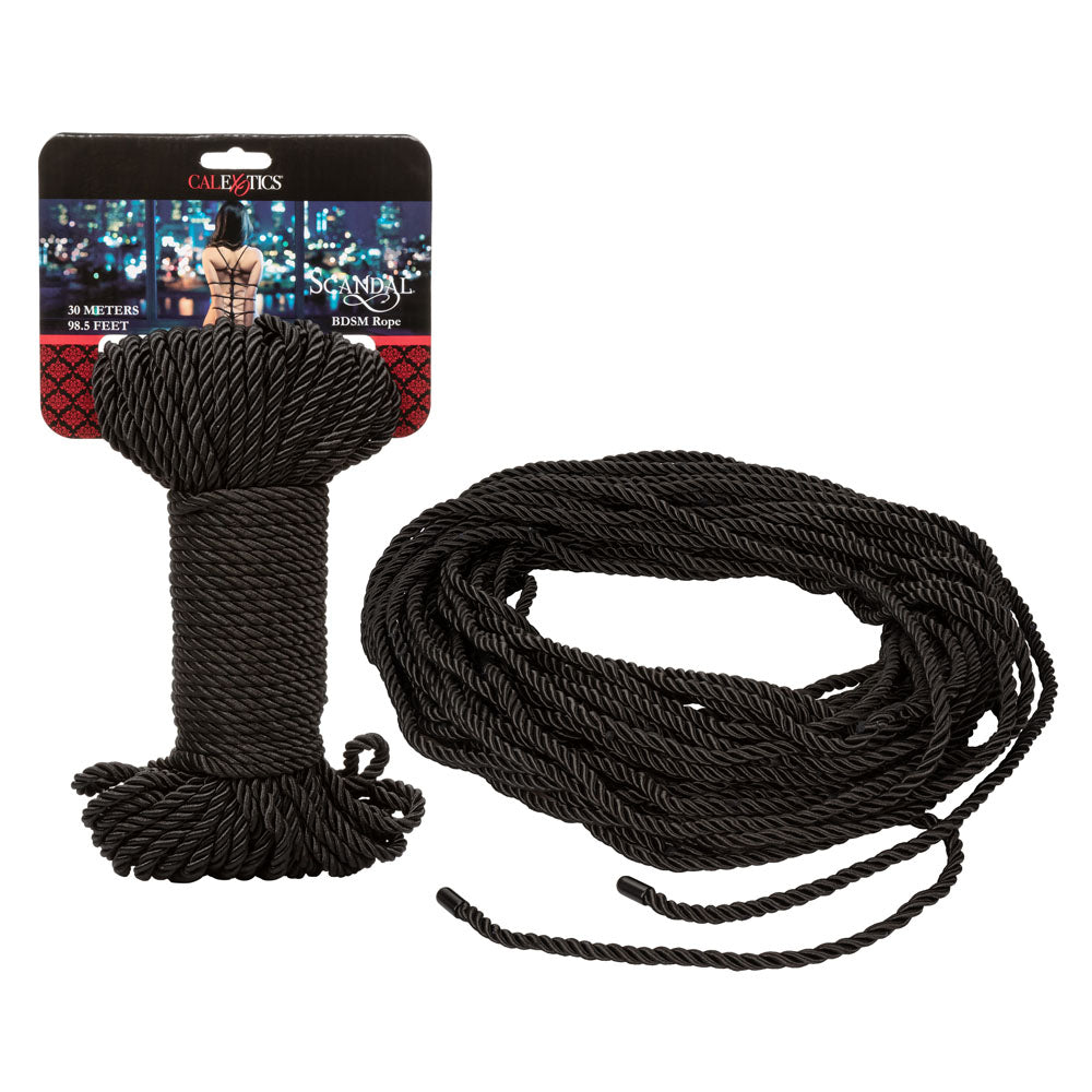 Scandal BDSM Rope 98.5 Ft/ 30m - Black SE2711982