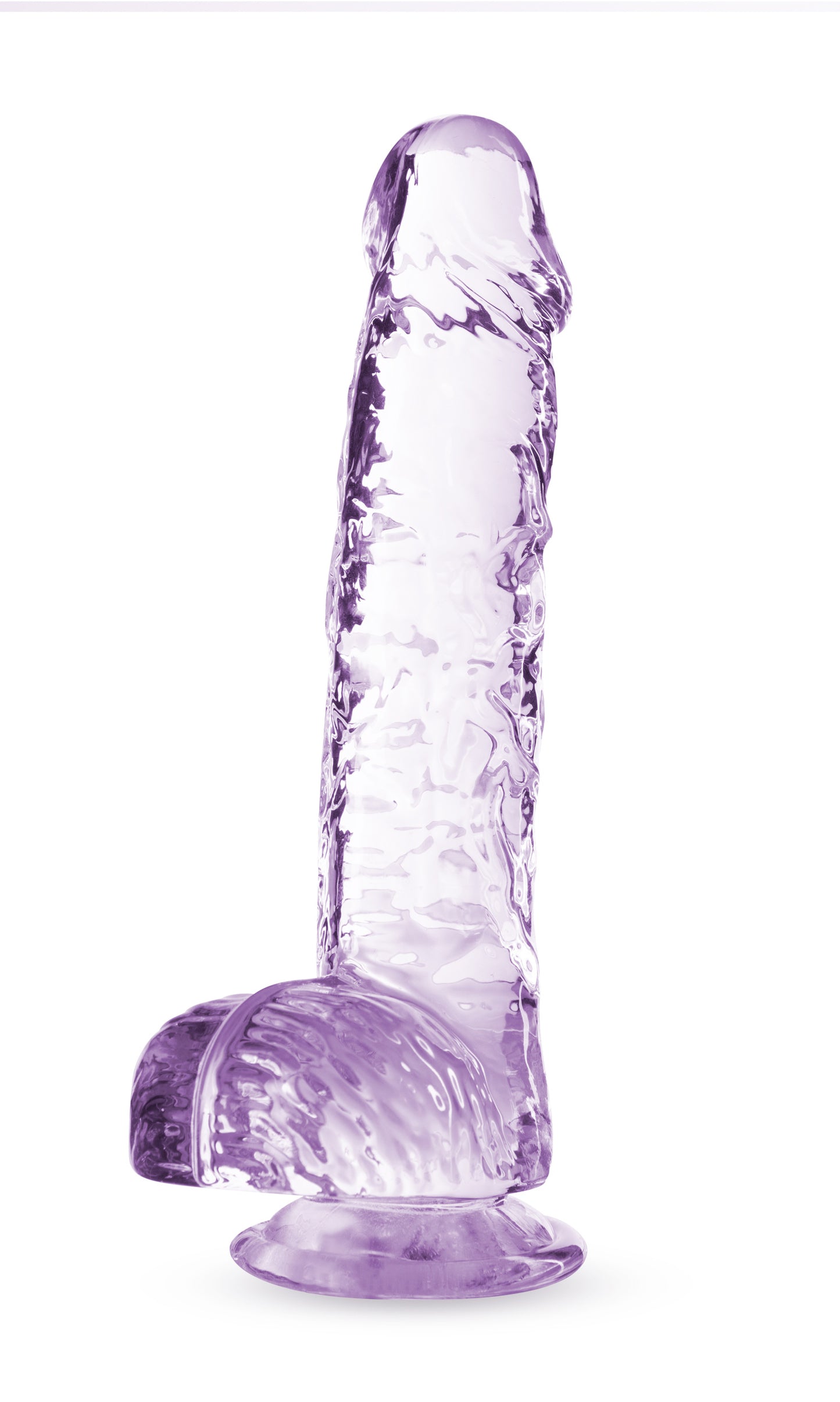 "Naturally Yours - 6 Inch Crystalline Dildo - Amethyst BL-51701"