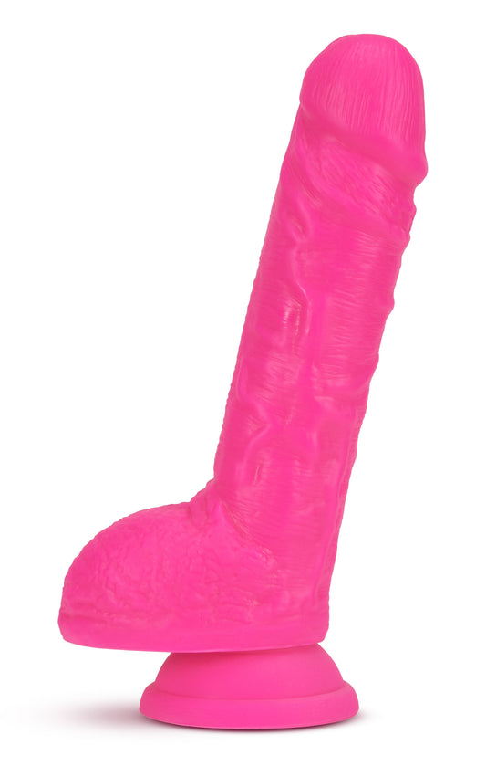 "Neo - 9 Inch Dual Density Dildo - Neon Pink BL-34520"