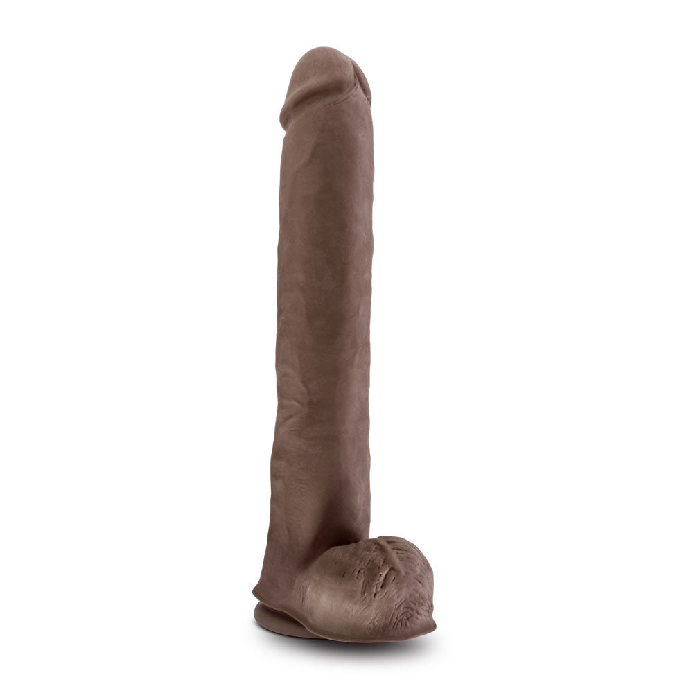 "Au Naturel - Daddy - 14 Inch Sensa Feel Dual Density Dildo - Chocolate BL-26646"