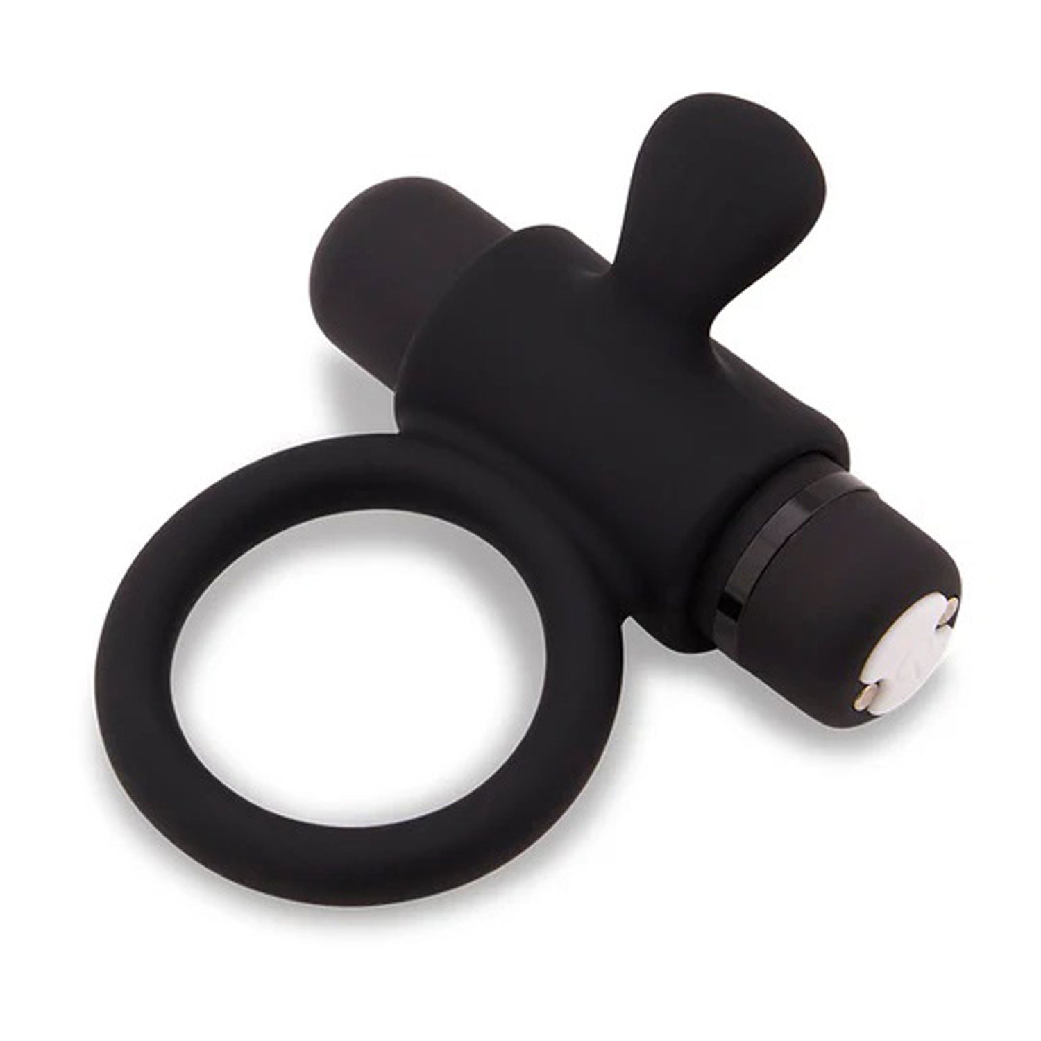 "Nu Sensuelle Silicone Bullet Ring - Black BT-M39BK"