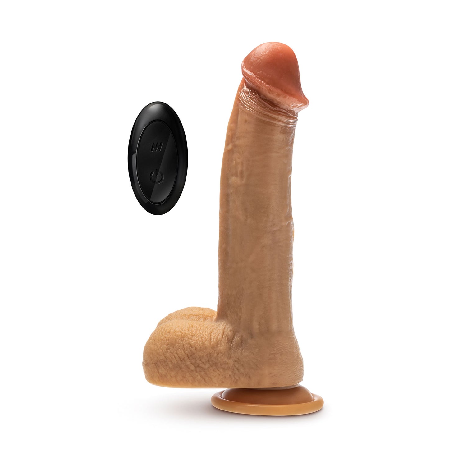 "Dr. Skin Silicone - Dr. Phillips - 8.5 Inch Thrusting Dildo - Tan BL-33503"