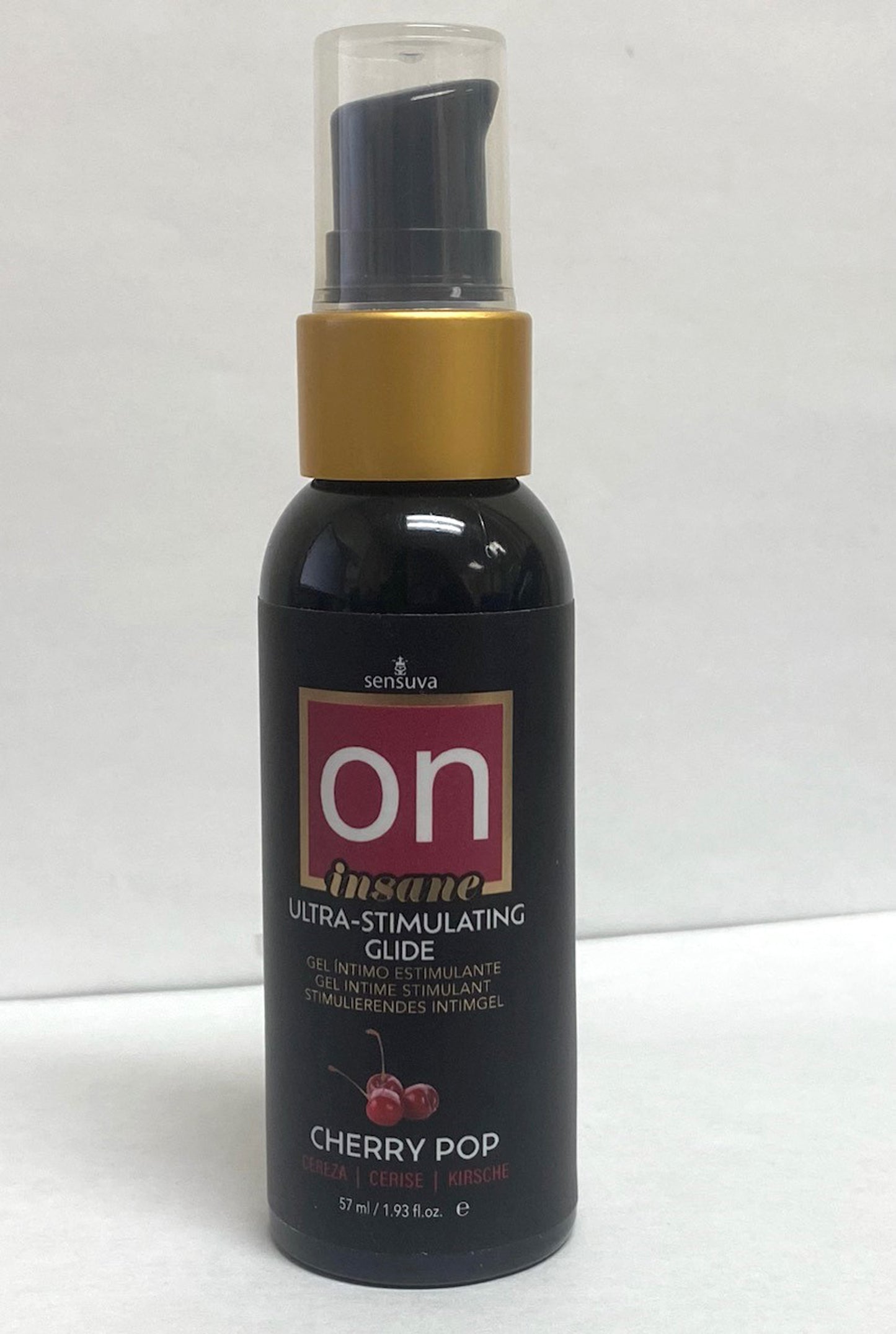 "On Insane Ultra-Stimulating Glide Cherry Pop 2oz-57ml Bottle SEN-VL776-ML"