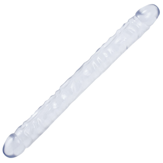 "Crystal Jellies 18 Inch Double Dong - Clear DJ0287-04"