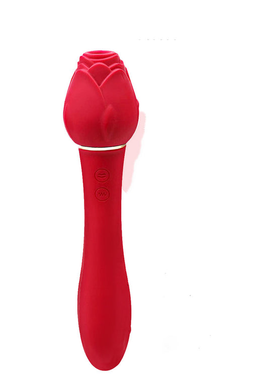 Wild Rose Suction Vibrator - Red IC1706