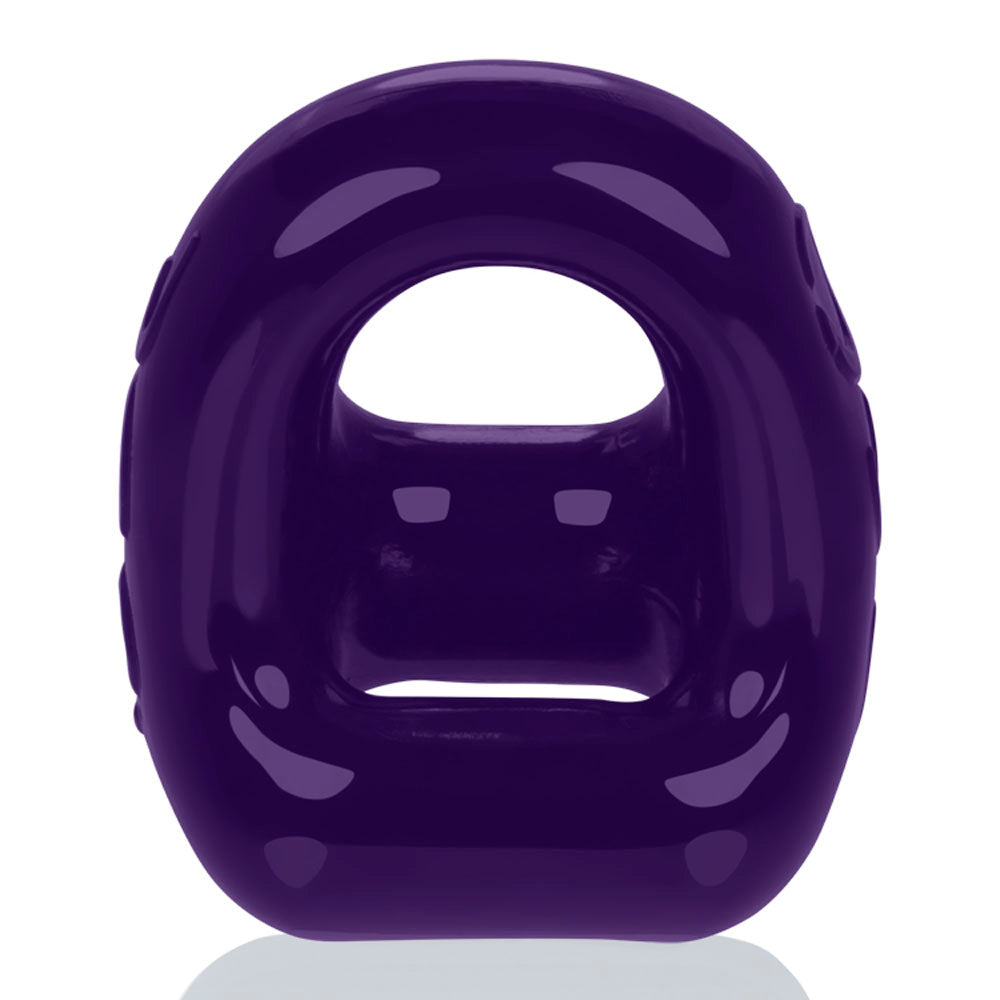 360 2- Way Cockring and Ballsling - Eggplant OX-3013-EGP