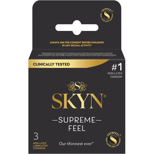 "Skyn Supreme Feel 3 Count Condoms PM00166"