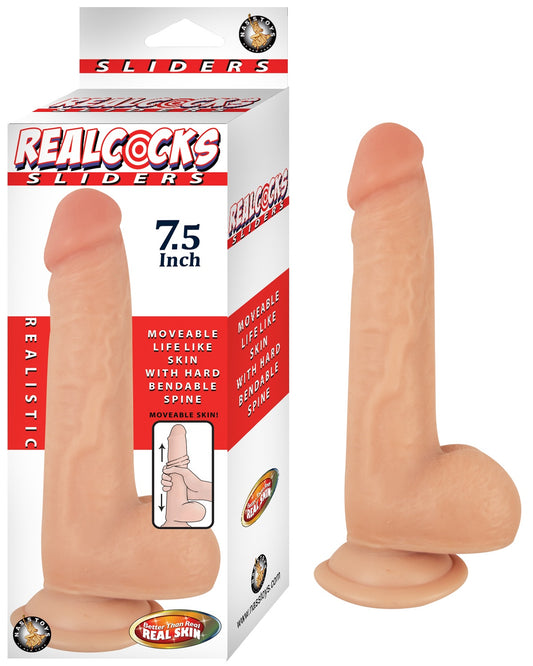 "Realcocks Sliders - 7.5 Inch - Flesh NW2878"