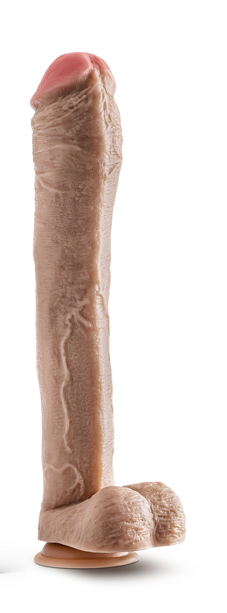 "Dr. Skin - Mr. Ed - 13 Inch Dildo With Balls - Beige BL-15433"