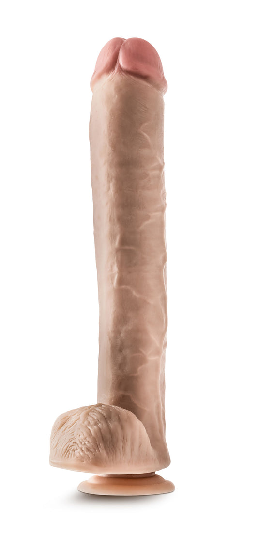 "Dr. Skin - Dr. Michael - 14 Inch Dildo With Balls - Beige BL-26403"