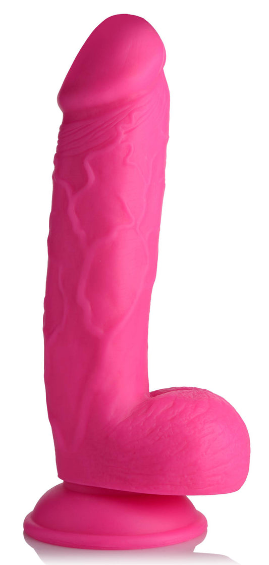 "Pop Pecker 8.25 Inch Dildo With Balls - Pink POPP-AG768-PNK"