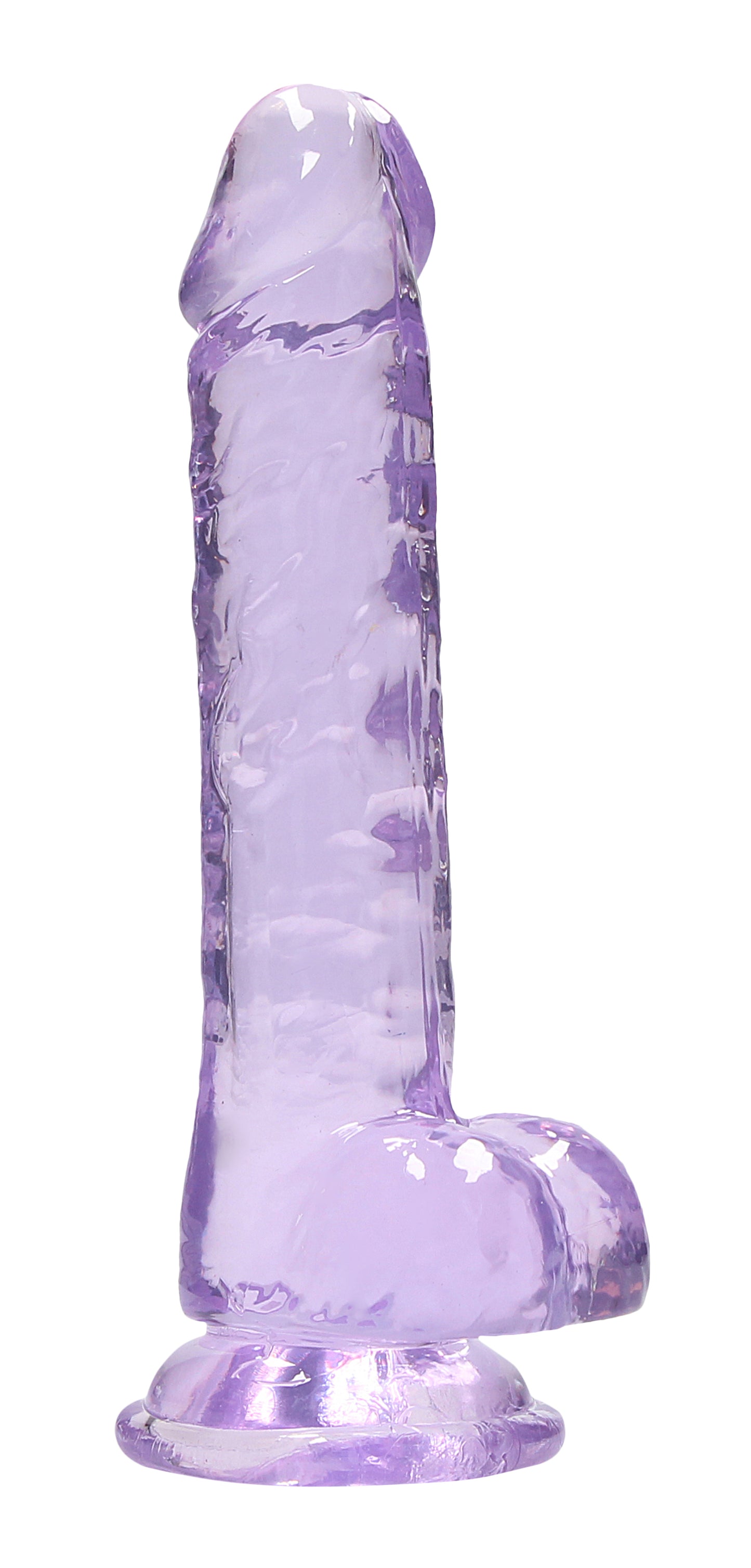 "7 Inch Realistic Dildo With Balls - Purple SH-REA091PUR"