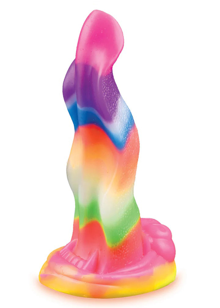 "Alien Nation Lick of the Lair Silicone Glow in the Dark Creature Dildo - Multicolor IC1357"