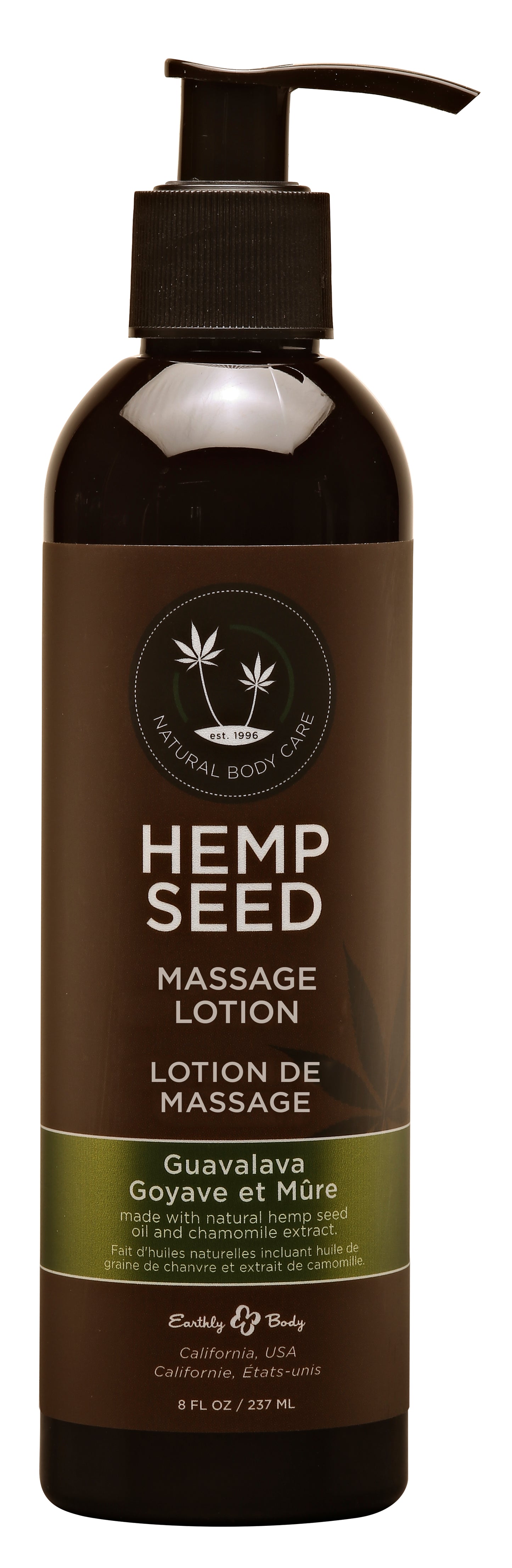 Hemp Seed Massage Lotion - Guavalava - 8 Fl. Oz. EB-ML068