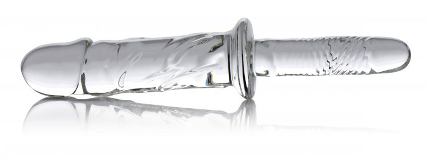 "Brutus Glass Dildo Thruster - Clear MS-AF178"