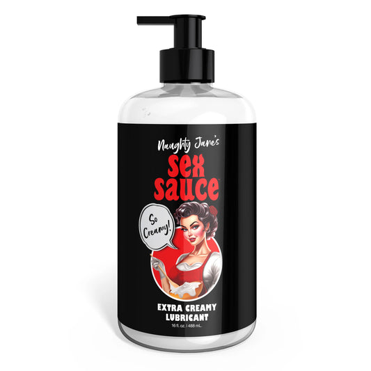 Naughty Jane's Sex Sauce Extra Creamy Lubricant 16 Oz NJ-AH397-16OZ