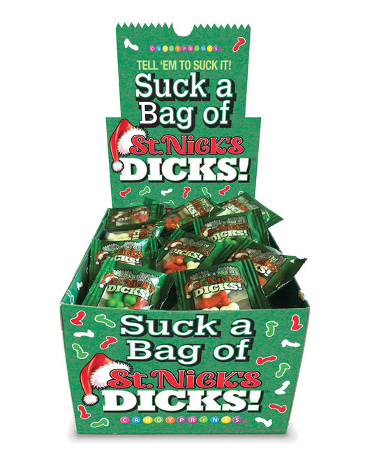 "Suck a Bag of St. Nicks Dicks- Display of 100 Ct. LG-CP1199"