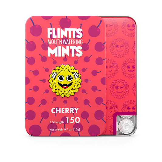 "Flintts Mouth Watering Mints Cherry - F-Strength 150 FM-CHERRY"