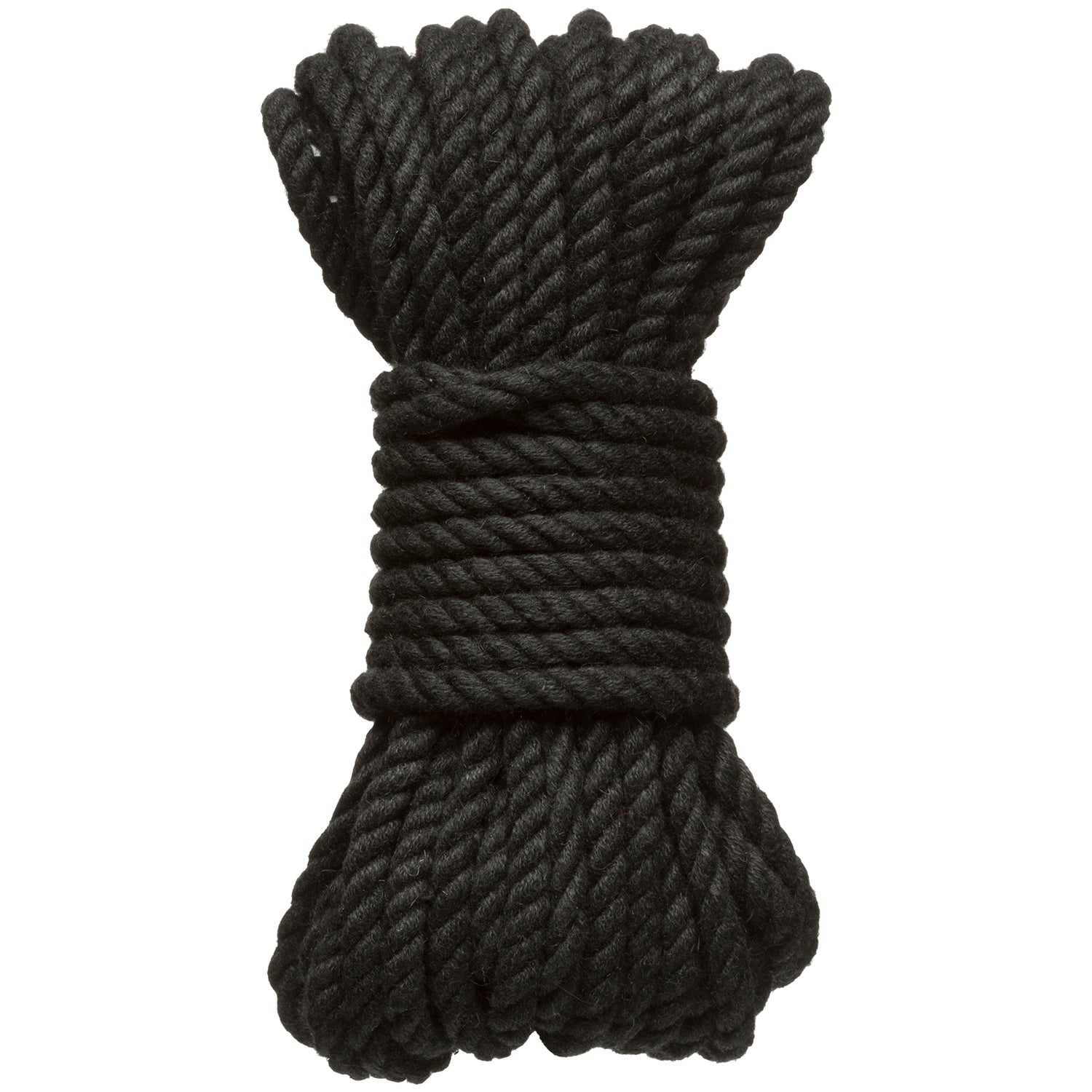 Merci - Bind and Tie - 6mm Hemp Bondage Rope - 30  Feet - Black DJ2404-38-BX