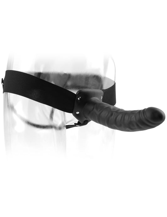 "Fetish Fantasy Series 8 Inch Hollow Strap-on - Black PD3360-23"